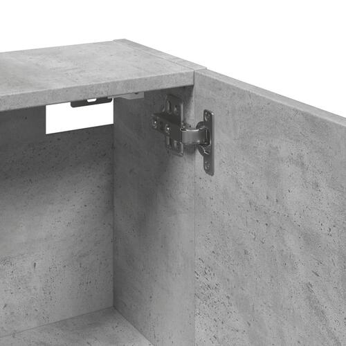 Væghængt badeværelsesskab 32x20x67 cm betongrå