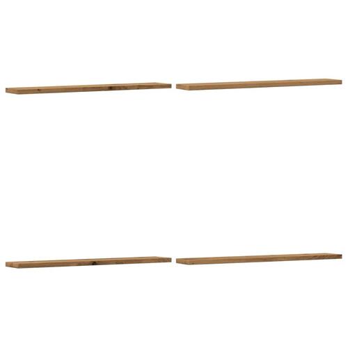 Væghylder 4 stk. 60x20x1,5 cm konstrueret træ kunsteg