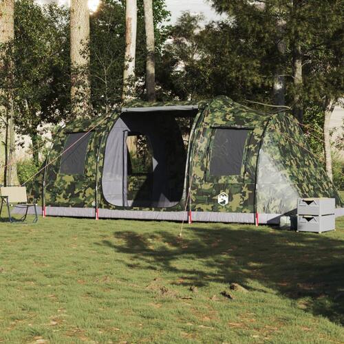 4-personers campingtelt vandafvisende camouflage