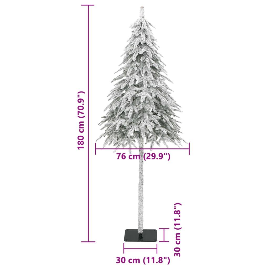 Kunstigt juletræ med sne 180 cm