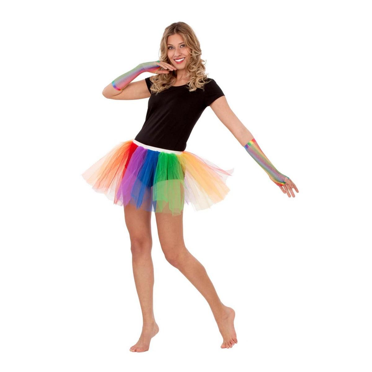 Kostume tutu - Onesize, regnbue