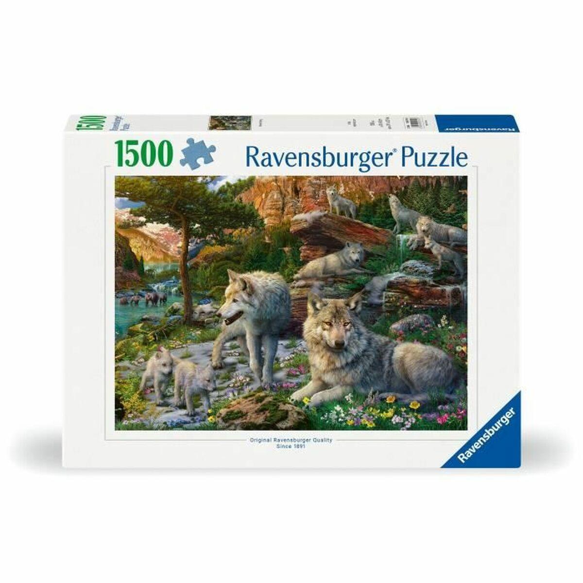 Ravensburger puslespil - Wolves in Spring, 1500 brikker