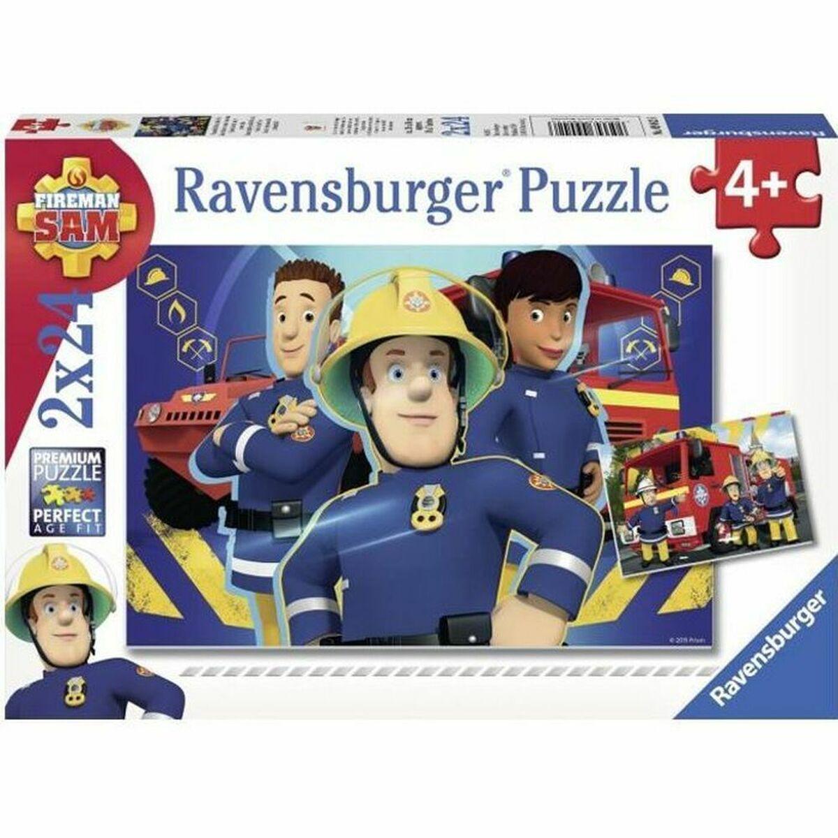 Ravensburger puslespil 2x24 - Brandmand Sam, 4+