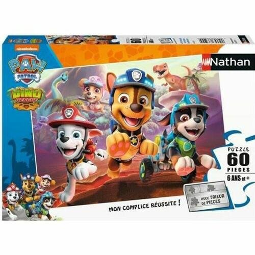 Puslespil Nathan Paw Patrol to the rescue of the dinosaurs 60 Dele