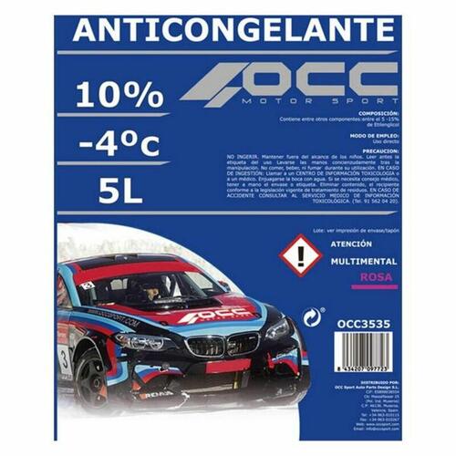 Frostvæske OCC Motorsport OCC3535 10% Pink (5 L)