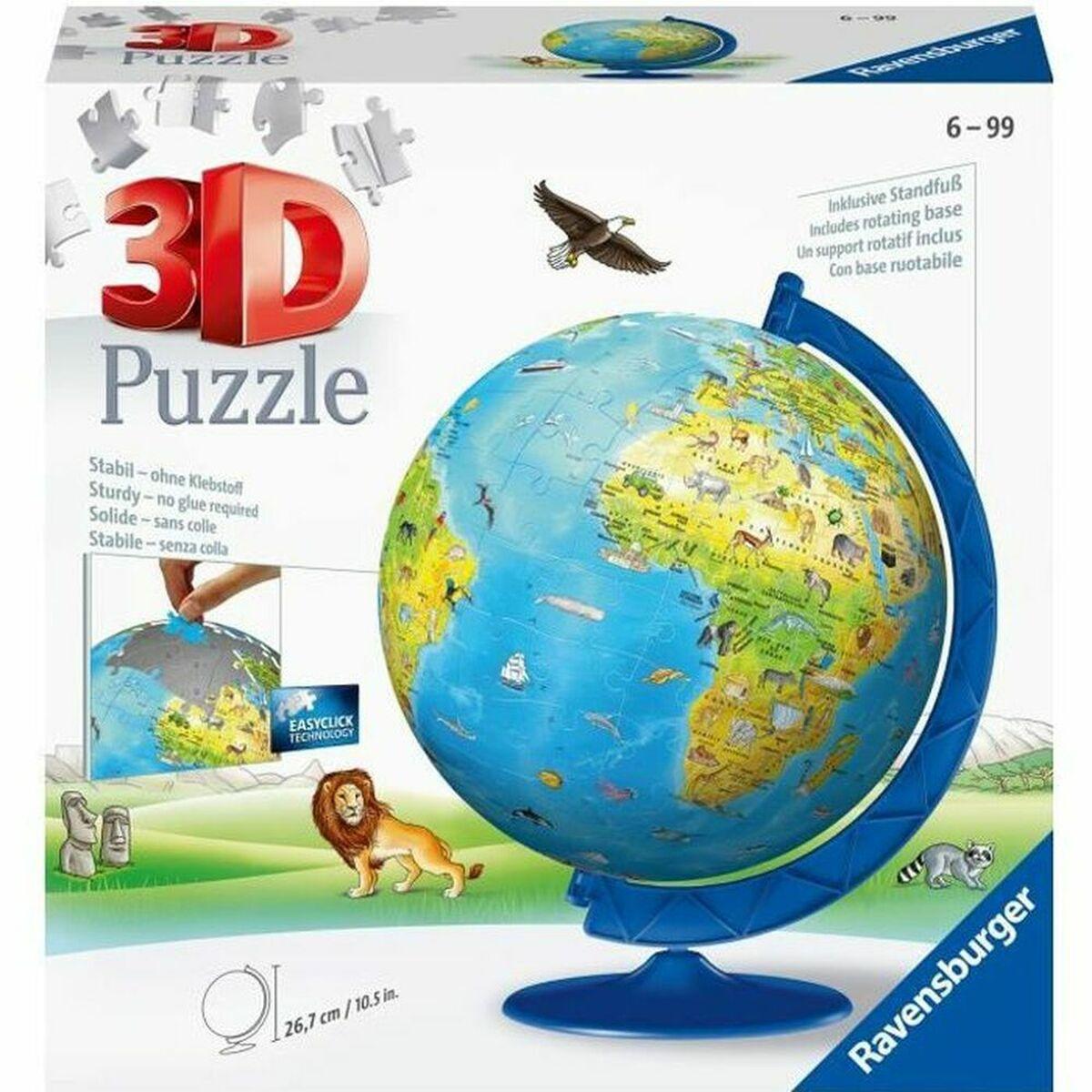 Ravensburger 3D puslespil - World Map, 180 dele
