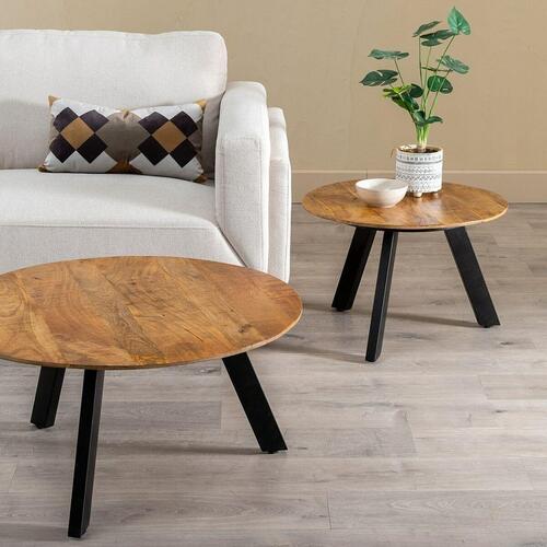 Sofabord Træ Jern 60 x 60 x 40 cm (OUTLET A)