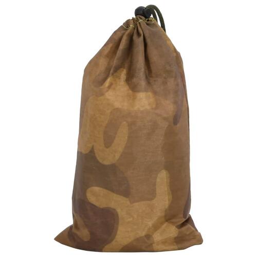 Camouflagenet 729x602 cm med opbevaringspose sandfarvet