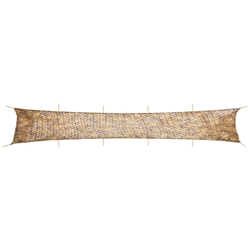 Camouflagenet 844x142 cm med opbevaringspose sandfarvet