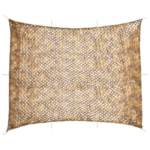 Camouflagenet 618x512 cm med opbevaringspose sandfarvet