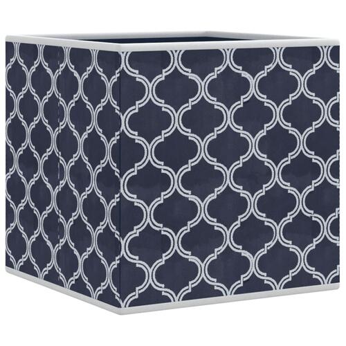 Opbevaringskasser 10 stk. 32x32x32 cm foldbare stof blå