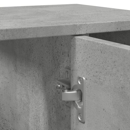 Badeværelsesskab 60x32x53,5 cm konstrueret træ betongrå