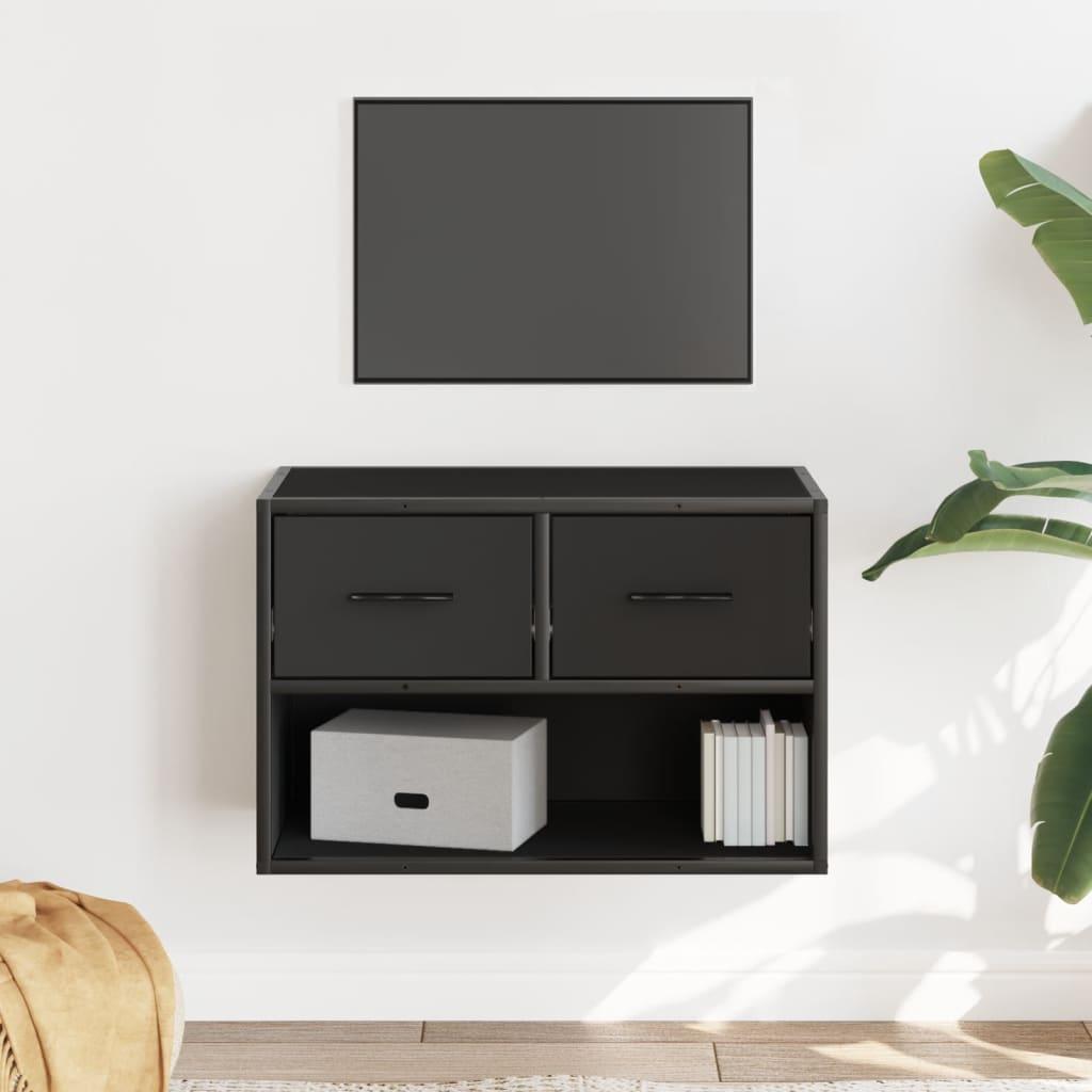 Tv-bord 60x31x39,5 cm konstrueret træ og metal sort