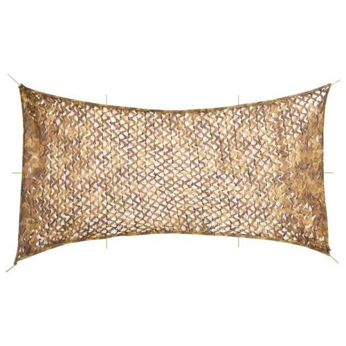 Camouflagenet 708x423 cm med opbevaringspose sandfarvet
