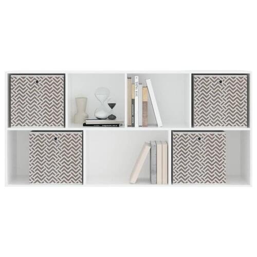 Opbevaringskasser 4 stk. 32x32x32 cm foldbare stof brun