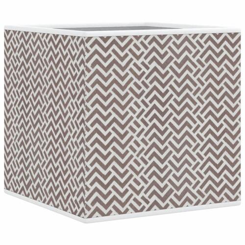 Opbevaringskasser 4 stk. 32x32x32 cm foldbare stof brun