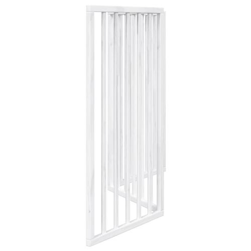 Hundelåge 3 paneler 150 cm foldbar poppeltræ hvid