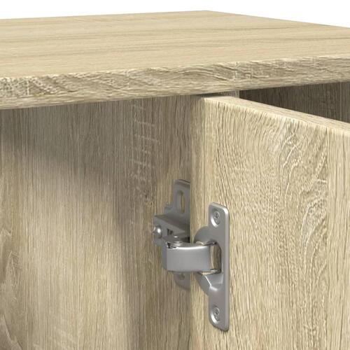 Badeværelsesskab 60x32x53,5 cm konstrueret træ sonoma-eg