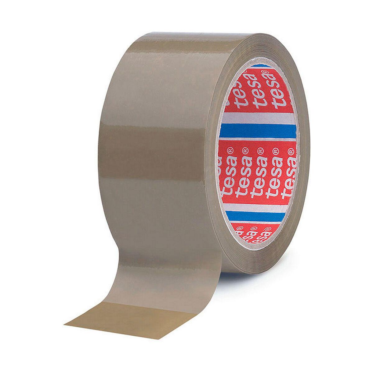 TESA pakketape brun 50 mm x 66 m - selvklæbende