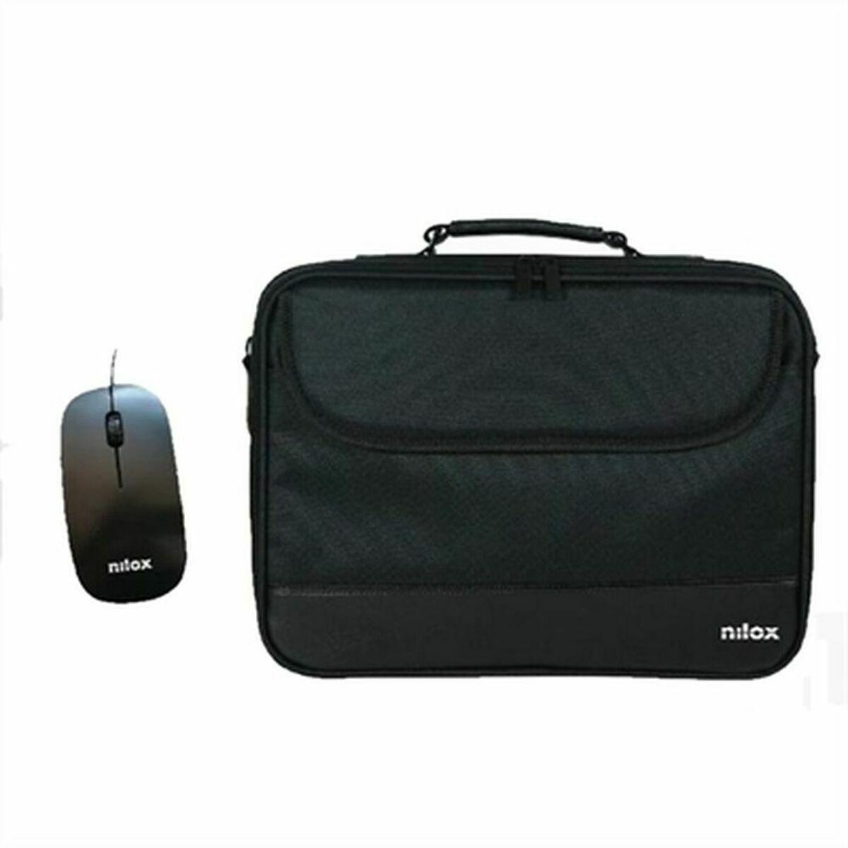 Laptop og musetaske Nilox NXMOS5156BK 15,6"