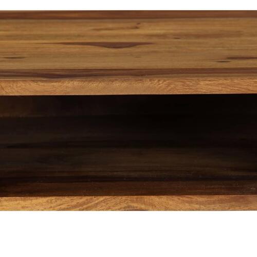 Skrivebord 110 x 55 x 76 cm massivt sheeshamtræ