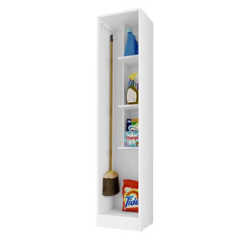 Kosteskab Alexandra House Living Hvid Træ MDP 35 x 170 x 32 cm 1 dør Vendbar