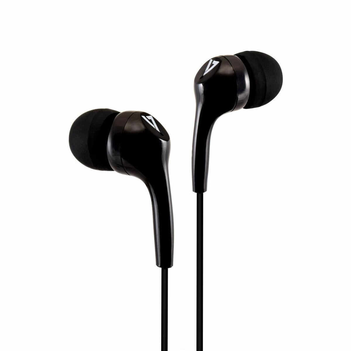 V7 HA105-3EB in-ear høretelefoner med mikrofon - Sort