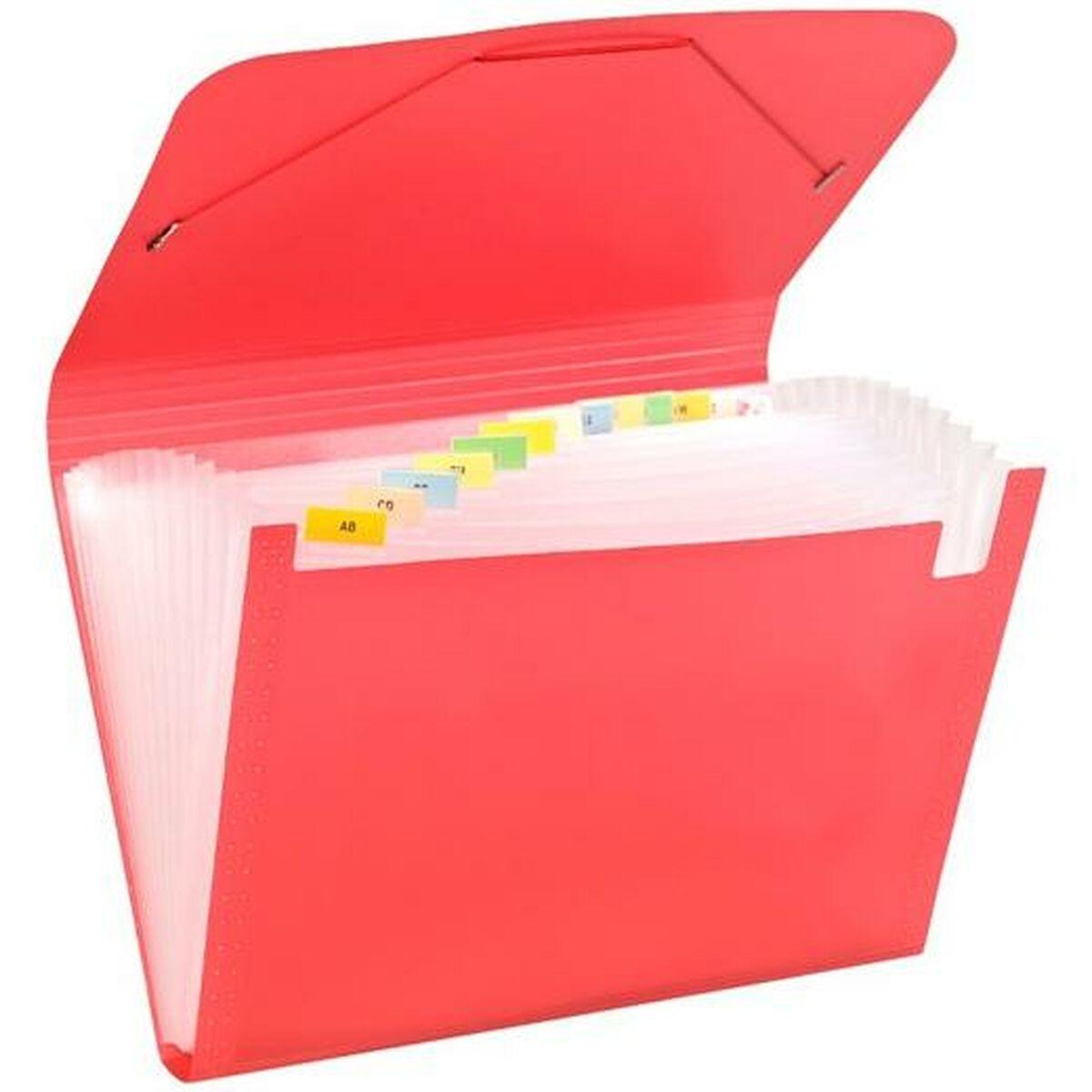 Carchivo sammenfoldelig skærm/rumdeler - Rød, A4