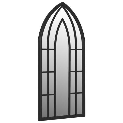 Spejl 100x45 cm jern sort
