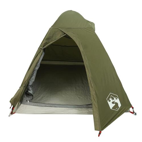 2-personers campingtelt vandafvisende kuppel olivengrøn