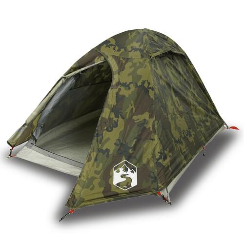 2-personers campingtelt vandafvisende kuppel camouflage