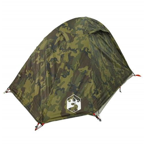 2-personers campingtelt vandafvisende kuppel camouflage
