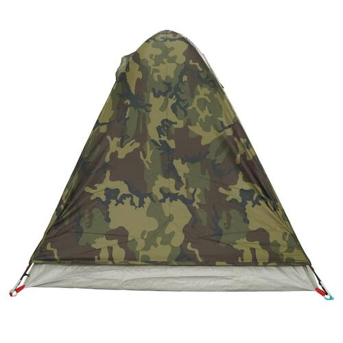 2-personers campingtelt vandafvisende kuppel camouflage