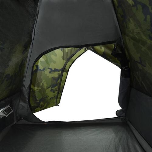 2-personers campingtelt vandafvisende kuppel camouflage