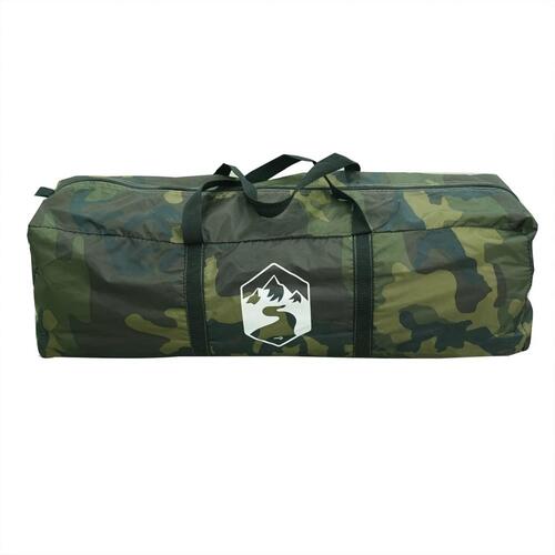 2-personers campingtelt vandafvisende kuppel camouflage