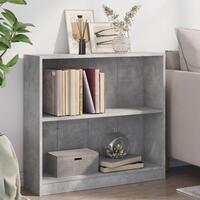 Bogreol 80x24x75 cm konstrueret træ hvid