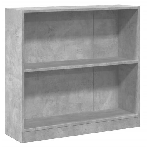 Bogreol 80x24x75 cm konstrueret træ hvid