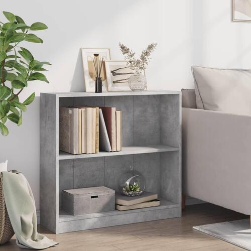 Bogreol 80x24x75 cm konstrueret træ hvid