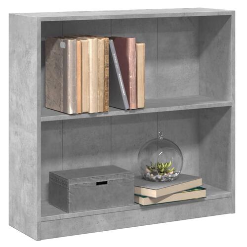 Bogreol 80x24x75 cm konstrueret træ hvid