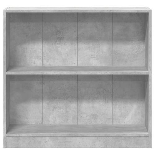 Bogreol 80x24x75 cm konstrueret træ hvid