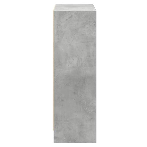 Bogreol 80x24x75 cm konstrueret træ hvid