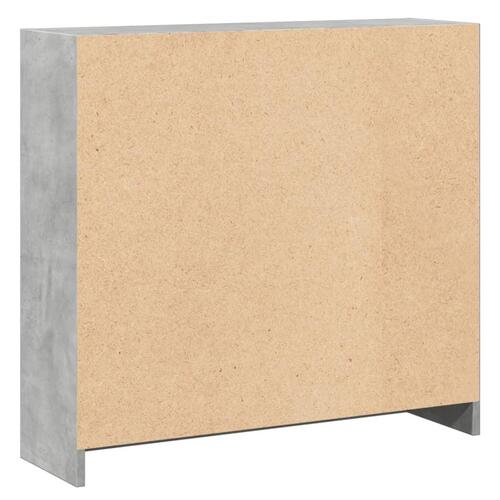 Bogreol 80x24x75 cm konstrueret træ hvid