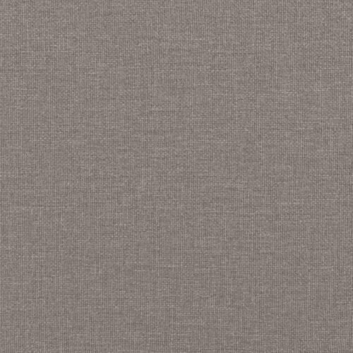 Bænk med ryglæn 120x62x75,5 cm stof gråbrun
