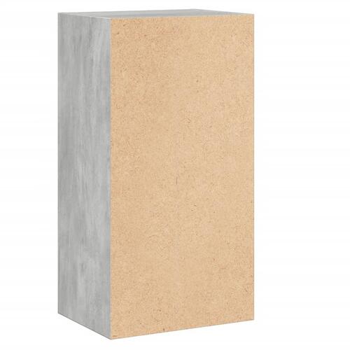 Bogreol med 2 hylder 40x30x76,5 cm konstrueret træ betongrå
