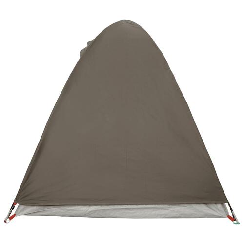 2-personers campingtelt vandafvisende kuppel brun