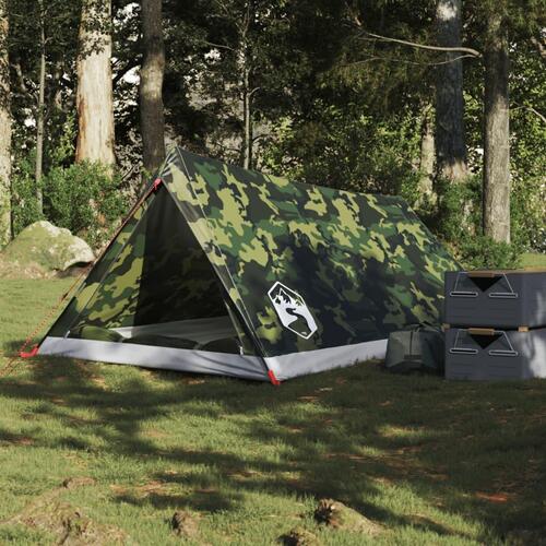 2-personers campingtelt vandafvisende camouflage
