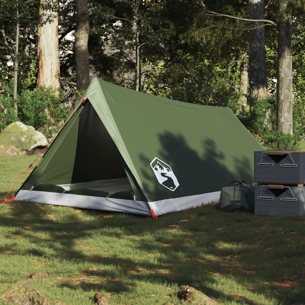 2-personers campingtelt vandafvisende olivengrøn