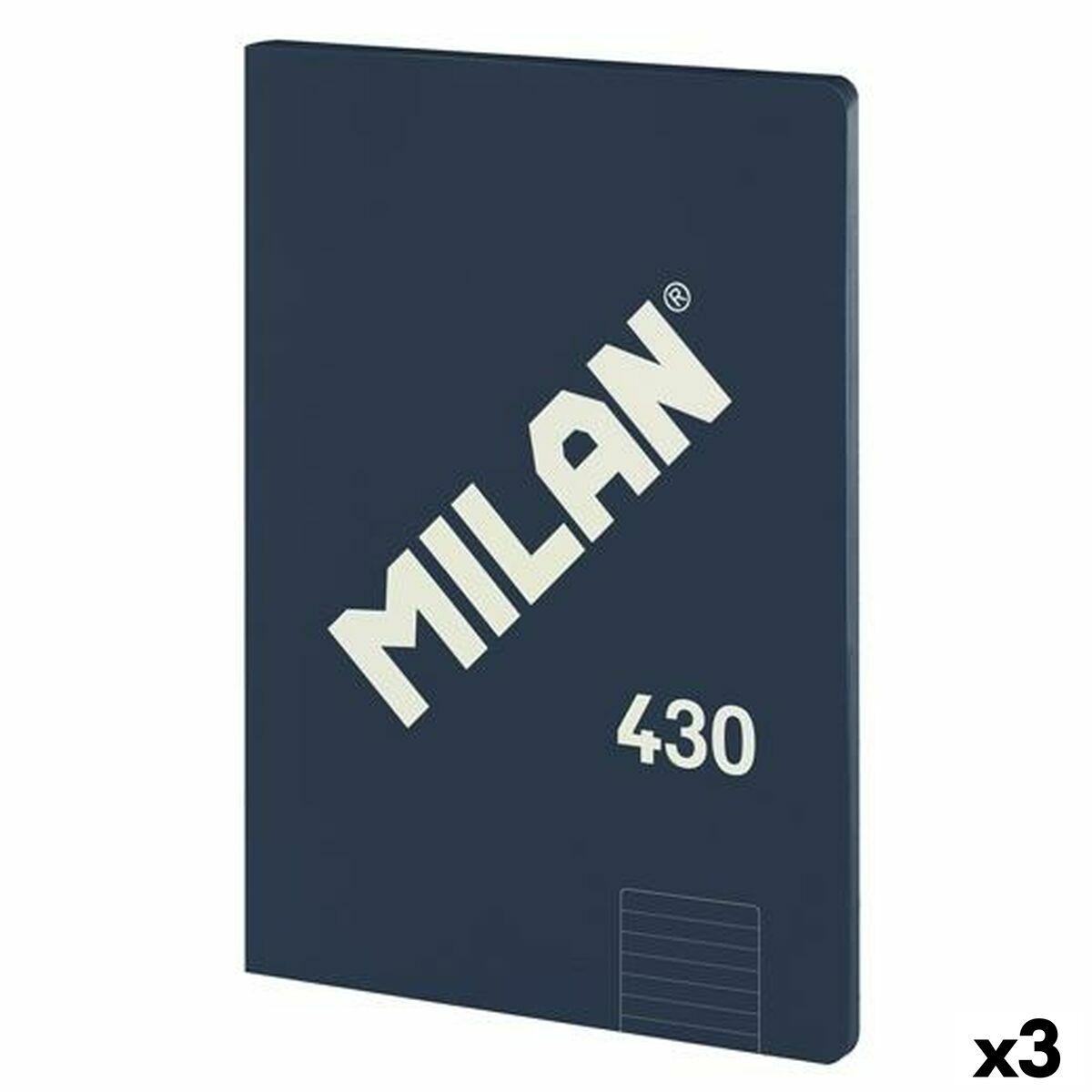 Milan Notesbog 430 A4 Blå - 48 ark, 95 g/m² (3-pak)