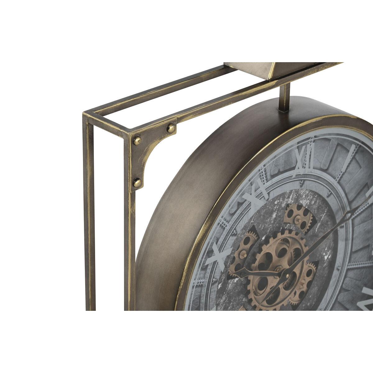 Vægur - sort/guld i krystal og jern, 60 × 9 × 80 cm