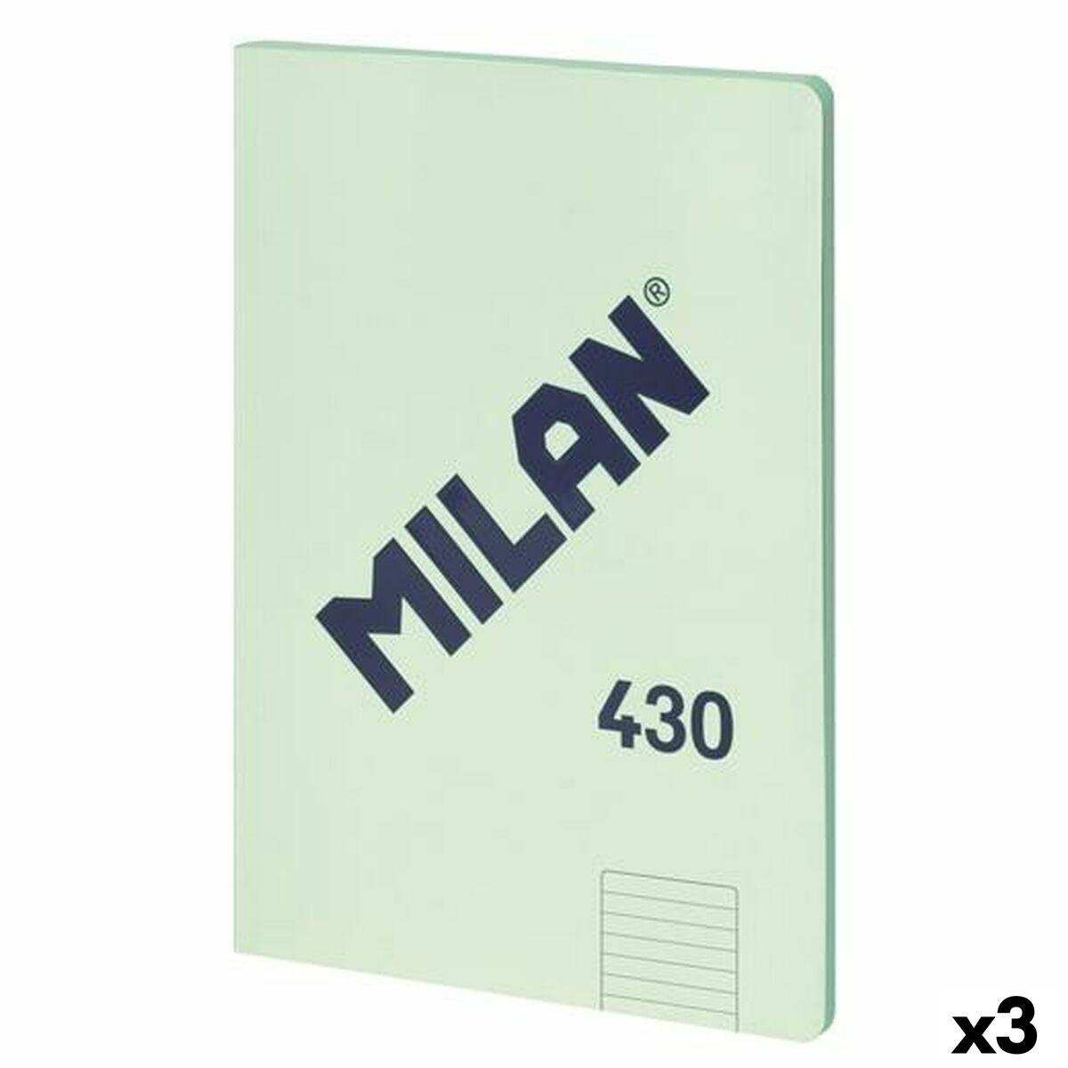 Milan Notesbog 430 A4 Grøn - 48 ark, 95 g/m² (3-pak)
